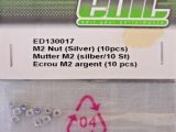 EDIT SILVER ANODISED M4 NYLOC NUTS (PK10)
